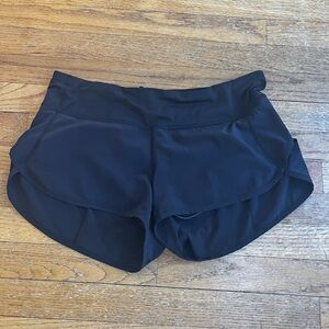 Lululemon Speed Up  Black Athletic Shorts